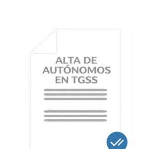 Alta de autónomos en TGSS