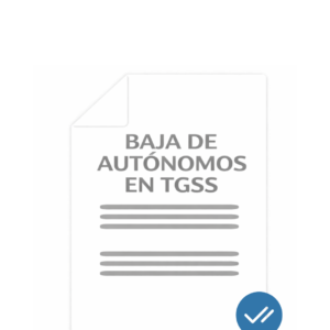 Baja de autónomos en TGSS