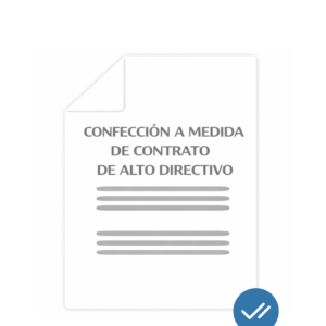 Confección a medida de contrato de alto directivo
